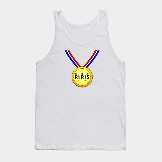 Paris Olympic medal 1 Tank Top by Nicostore